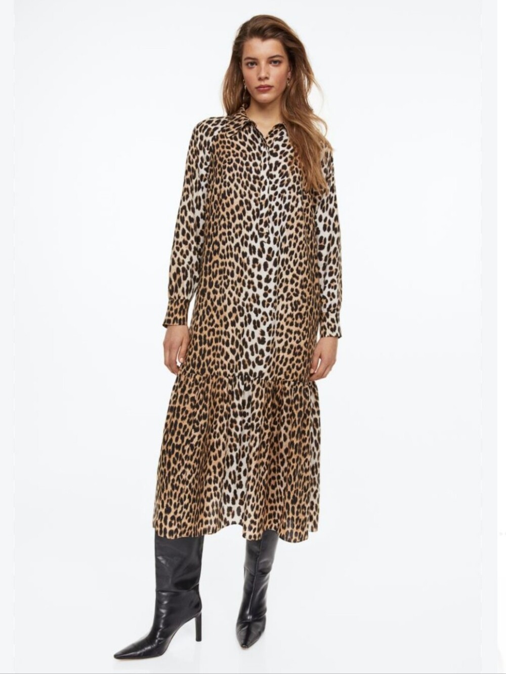 H&M Leopard Print Maxi Dress
